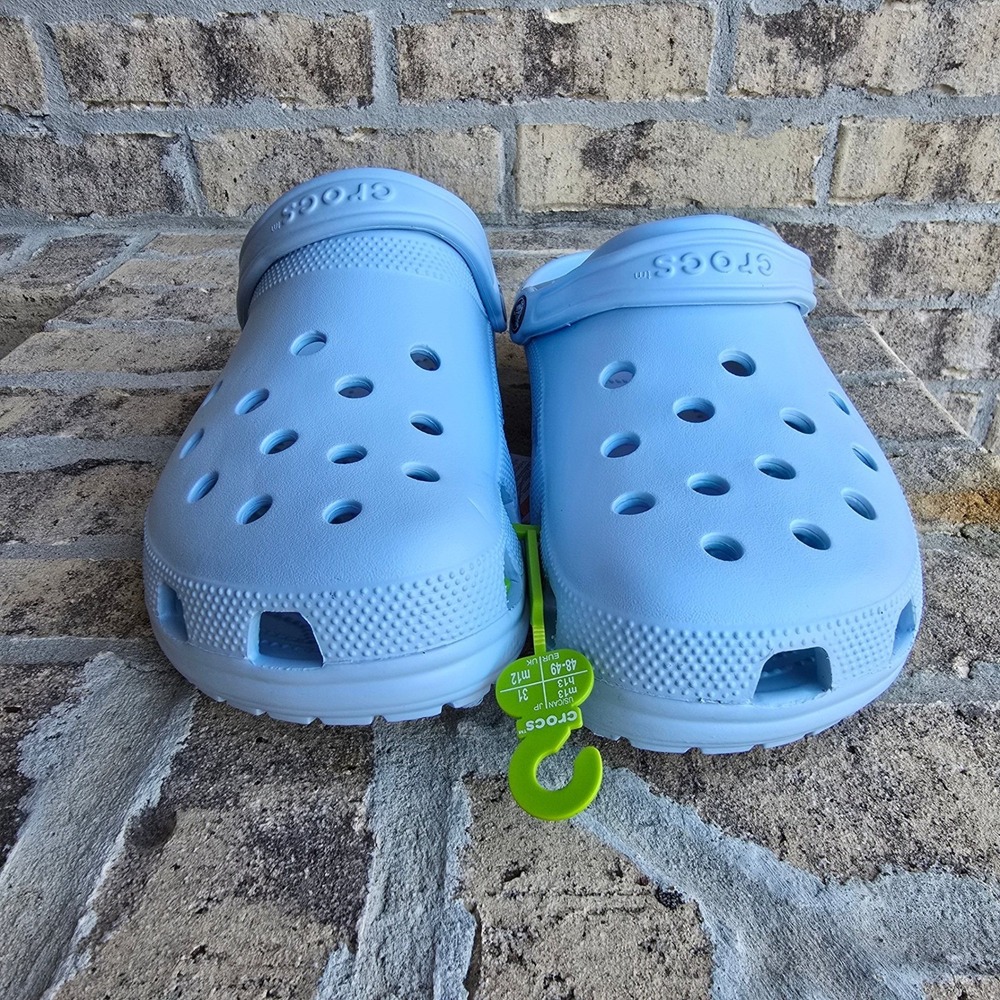 Crocs Classic Clog Light Blue Size M13 Men's Slip On Shoes NWOT
